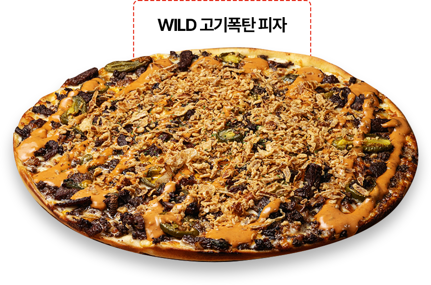 와일드 고기폭탄 피자
